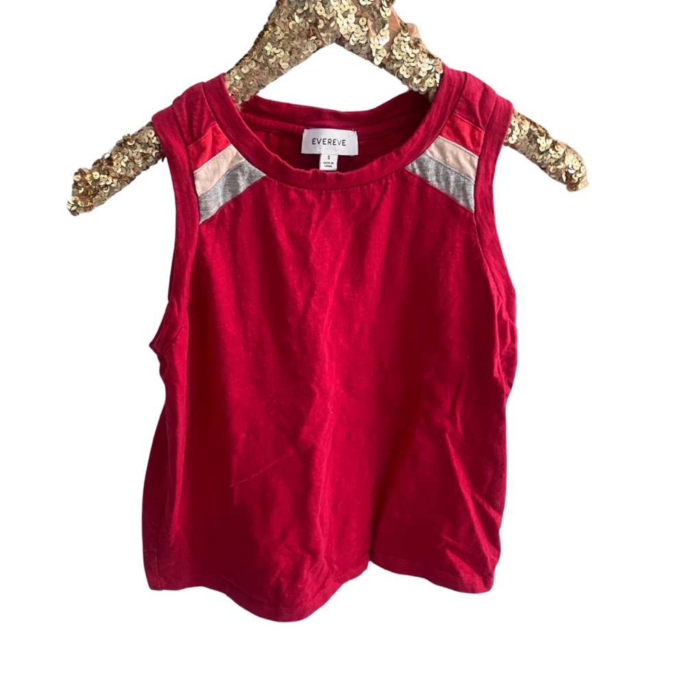 Evereve SM Red Tank Top